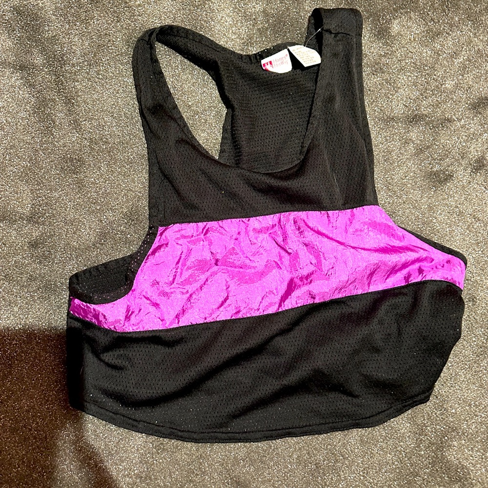 Haynes her way vintage 80s workout tank top